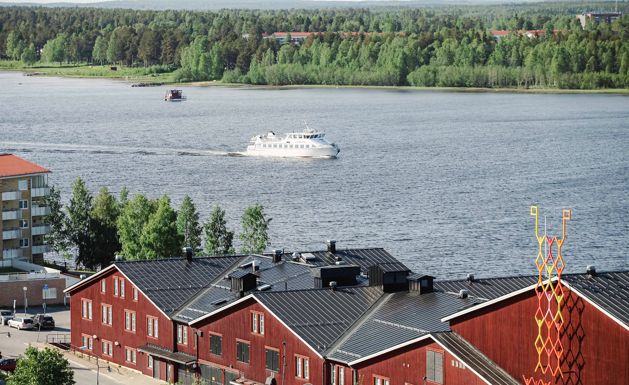 Skärgårdsbåt i Norra hamn, Luleå